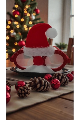 Yılbaşına Özel Noel Baba Gözlük Yılbaşı Süsü