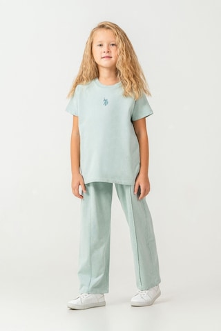 U.s. Polo Assn. Kız Çocuk Yeşil Pijama Takım Yeşil