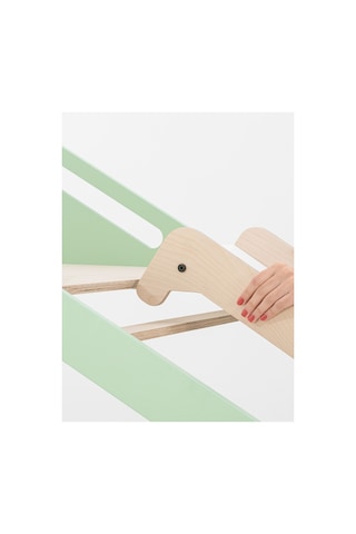 Sleepy Montessori Karyola 90x190 Cm Yatak Mint Salıncak Masa Yazı Tahtası Kaydırak Tırmanma Tahtası