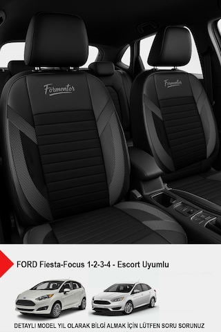 Formentor Tay Tüyü Oto Koltuk Kılıfı Ford Focus-fiesta-escort Uyumlu Carbon