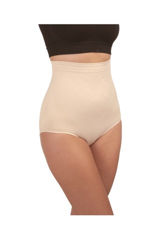 New Lilla 002 Yüksek Slikon Bel Tutucu Toparlayıcı Slip Korse Ten Rengi