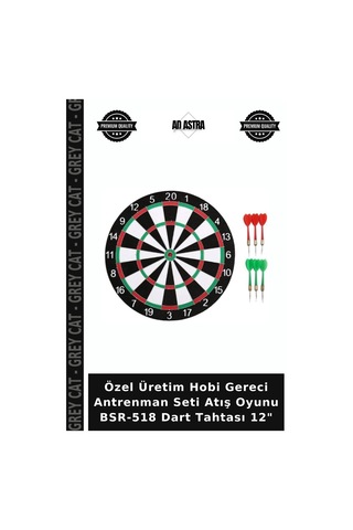 Özel Üretim Hobi Gereci Antrenman Seti Atış Oyunu Bsr-518 Dart Tahtası 12"