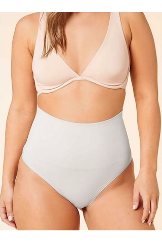 Mistirik Montela Model Büyük Beden Sıkılaştırıcı Ve Push Up String Külot Beyaz Renk Beyaz