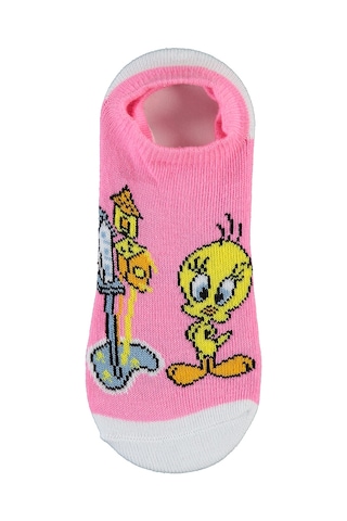 Tweety Kız Çocuk 2'li Babet Çorap 2-12 Yaş Pembe