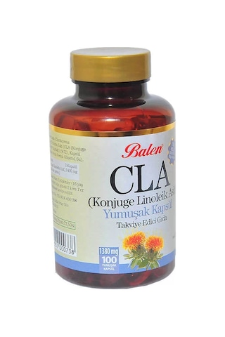 Cla Aspir Yağı Konjuge Linoleik Asit Yumuşak 100 Kapsül