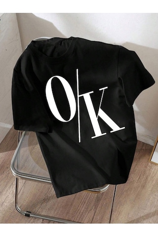 Flood Of Style Unisex Siyah Ok Baskılı Oversize