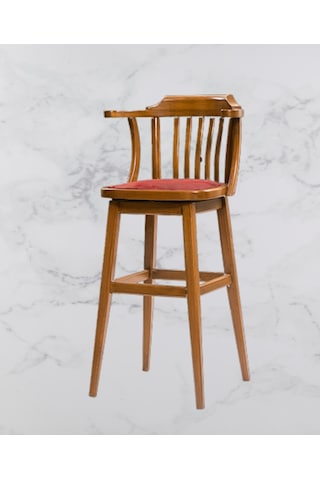 Zus702 Yüksek Sandalye Yarım Kolçak Kafes, Ahşap Kayın... Akçaağaç