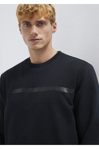 Mavi - Mavi Black Bisiklet Yaka Siyah Sweatshirt 0s10528-900 Siyah