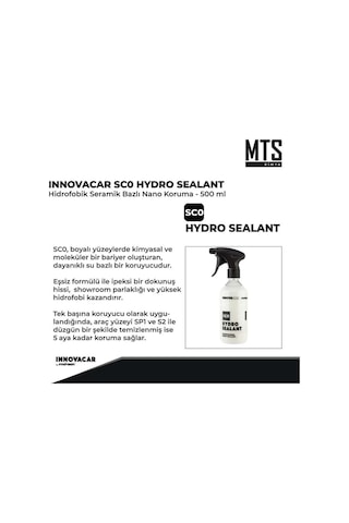 Innovacar Sc0 Hydro Sealant Hidrofobik Seramik Bazlı Nano Koruma 500 Ml