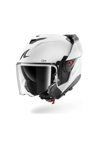 Shark Oxo Sp Lyne Mat Çene Açılır Kask Beyaz