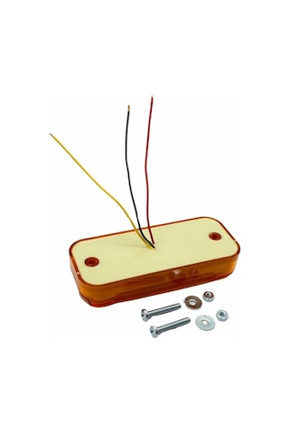 24v Yan Sinyal Lambası Dorse Side Marker Turuncu-turuncu 2 Fonksiyonlu Neon Ledli 113 46 Mm