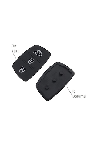 Hyundai Uyumlu Için Anahtar Tuşu I10 I20 I30 Ix35 Dış Çerçeve Çıtalı