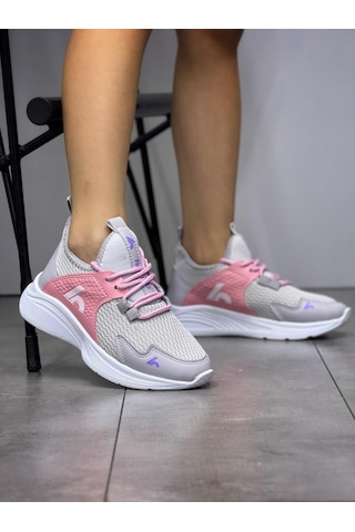 Bağcıklı Unisex Çocuk Spor Ayakkabısı-buz-şeker Pembe-323 Çok Renkli