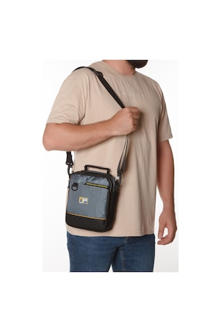 Newish Polo Erkek Quatro Kumaş El Ve Omuz Çantası New313 - Gri