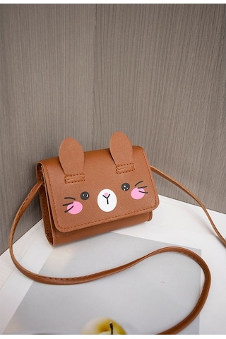 Dancemonkey Sevimli Para Omuz Mini Krem Kız Kadın Çocuk Çantası Bozuk Askılı Ux Krem