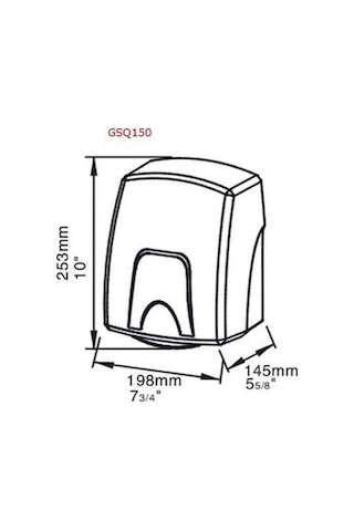 Omnipazar Xinda GSQ150 El Kurutma Makinesi Sensörlü ABS Gövdeli 1