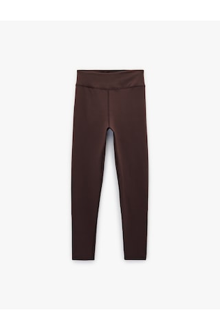 Koton Yüksek Bel Dikiş Detaylı Slim Fit Spor Tayt Mor 6sak40157nk Mor