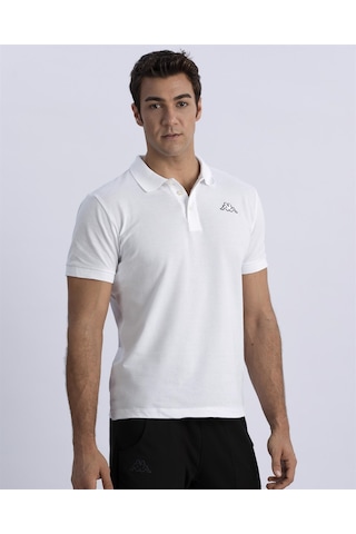 Kappa Logo Maltax 2 MSS Erkek Regular Fit Polo Yaka Tişört Beyaz