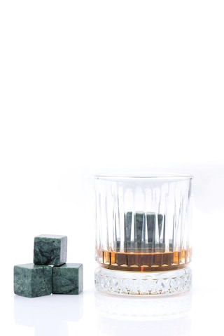 Perlotus Doğal Mermer Granit 9 Adet Viski Taşı Soğutma Taşı