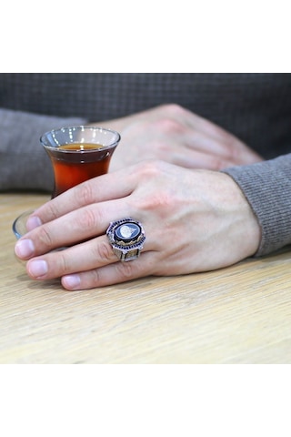 Siyah Sıkma Kehribar Üzerine Hüsn-I Hat "Ayet-El Kürsi" Yazılı Ya (537174668)