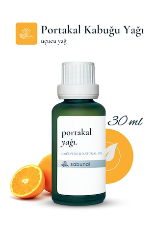 Sabunal Portakal Kabuğu Yağı 30 ML Aromaterapi Ve Cilt Bakım Yağı
