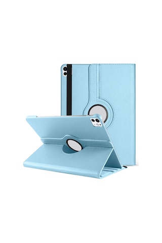 Microsonic Apple Uyumlu iPad Pro 13 2024 Kılıf A2925-a2926 360 Rotating Stand Deri Tablet Kılıfı