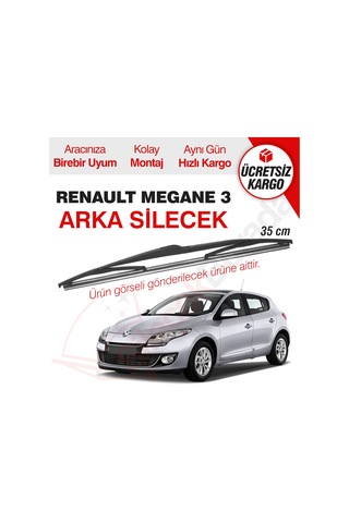 Renault Megane 3 Arka Silecek 2010-2014