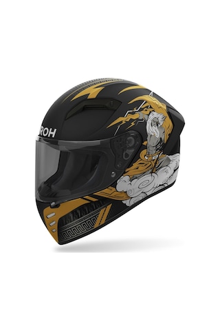 Airoh Connor Zeus Motosiklet Kaskı Matt Altın - Siyah