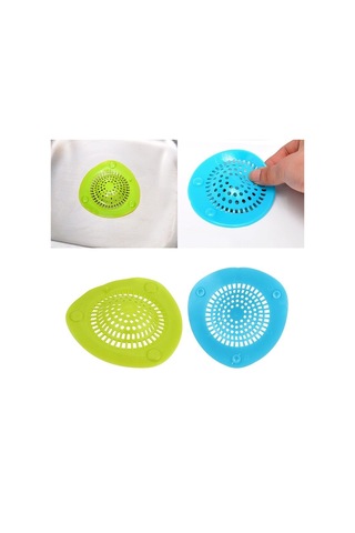 Periboia Silikon Üçgen Süzgeç - Lavabo Küvet Süzgeci Çok Renkli