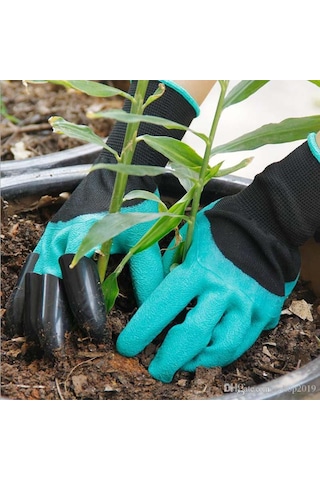 Toprak Kazma Ekme Çapalama İçin Korumalı Bahçe Eldiveni