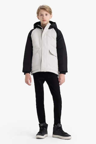 Defacto Erkek Çocuk Su İtici Kapüşonlu Polar Astarlı Parka E9386a825wngr503 Gri-gr503