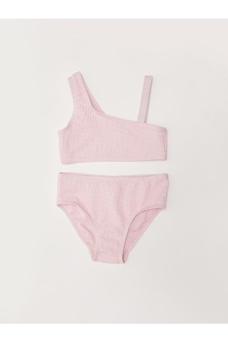 Deep Beach Dokulu Kumaş Kız Çocuk Bikini Takım 001
