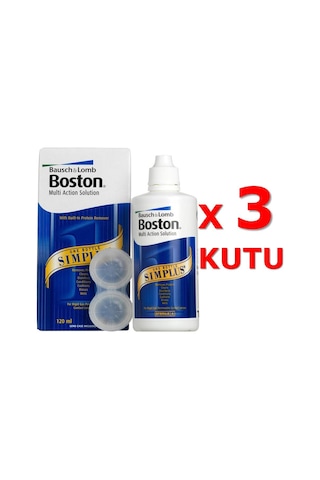 Bausch + Lomb Boston Simplus Sert Lens Solüsyonu 3 x 120 ML