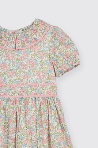 Made With Liberty Fabric Liberty Kumaş Kız Çocuk Çiçek Desenli Elbise Pembe