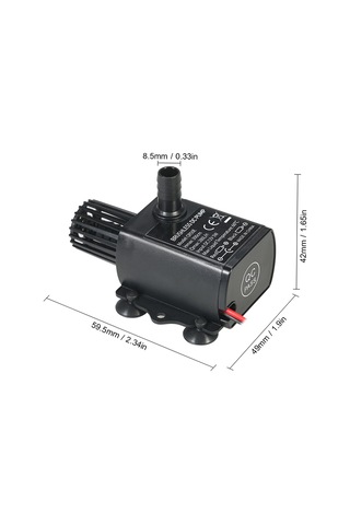 Decdeal Dc12v 5 W Ultra Sessiz Mini Fırçasız Su Pompası