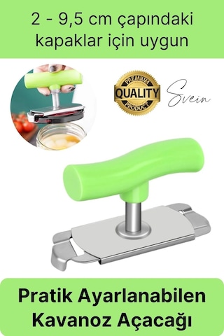 Pratik Kavanoz Kapağı Açacağı Ölçülü Ayarlanabilir Kolay Metal Şişe Kapak Açıcı Plastik Tutacak Standart Diğer