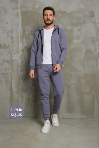Mysport Erkek 5016 Eşofman Takımı GRİ MELANJ