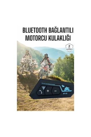 Bfs İnterkom Intercom Kask Kulaklık Bt22 Bluetooth Motosiklet Kulaklık 5.0 Bluetooth