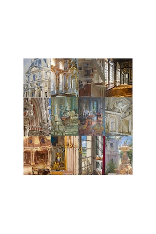 12 Parça A5 Vintage Fransız Sanatı Yağlıboya Poster Seti French Aesthetic Wall Collage Duvar Afişi