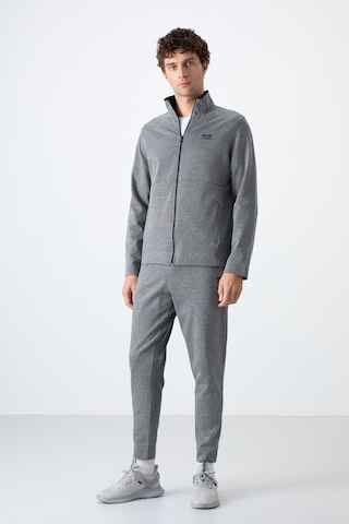 Tommy Life Carlos Gri Melanj Standart Kalıp Erkek Eşofman Takım - 85209 GRİ MELANJ