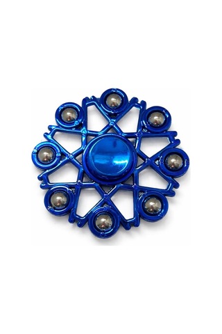 Metal Stres Çarkı Mavi Fidget Spinner Dikkat Artırıcı & Rahatlatıcı Oyuncak