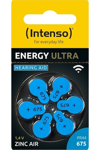 Intenso Energy Ultra A675 İşitme Cihazı Pili 6'lı