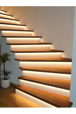 16 Basamak Led Profil Aydınlatma Takip Sistemi Günışığı