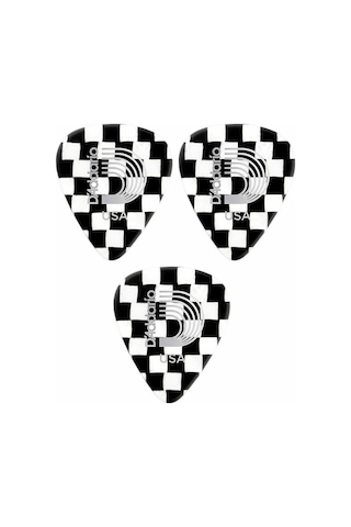 1ccb2 Gitar Penası 3 Adet Dama Checkerboard 0,50mm.