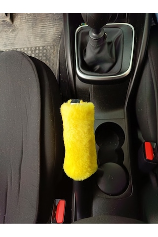 Yumuşak Peluş El Freni Süsü Sarı Sarı