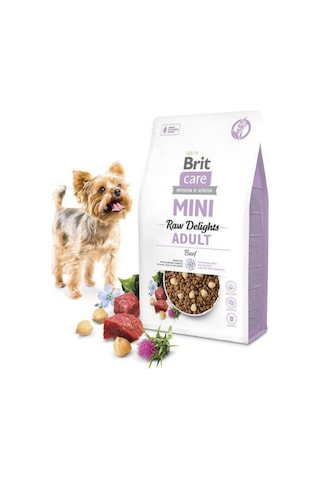 Brit Care Küçük Irk Biftekli Fd Raw Delights Yetişkin Köpek Maması 2 KG