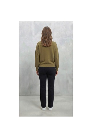 Youknitwear You Aura Polo Yaka Kadın Kazak Fıstık Yeşili