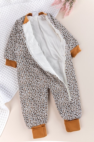 Elyaf Dolgulu 2.5 Togleopar Desenli Çocuk Uyku Tulumu 001