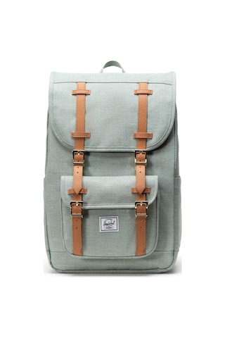 Herschel Little America Mid Backpack Sırt Çantası 11391-06569-os Iceberg Green Crosshatch Buz Yeşili
