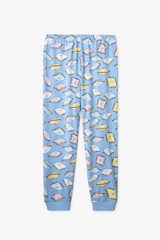 Penti Mavi Kız Çocuk Pillow Pamuklu Pijama Takımı